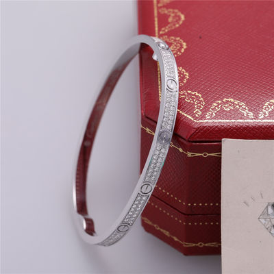 Jakość N6710817 Bransoletka Miłość Mały Model Pavé Białe Złoto Diamenty fabryka