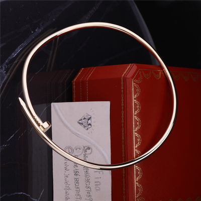 Jakość Biżuteria Juste Un Clou Naszyjnik Nail Chocker z 18-karatowego żółtego złota fabryka