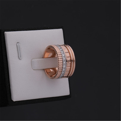 Luksusowa złota biżuteria Prawdziwe 18-karatowe złoto Diamond Quatre Radiant Edition Duży pierścionek Ref JRG02484