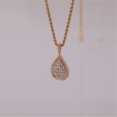 China Luxury Gold Jewelry Factory Serpent Boheme Wisiorek M Motif Medium Naszyjnik Ref. JPN00554
