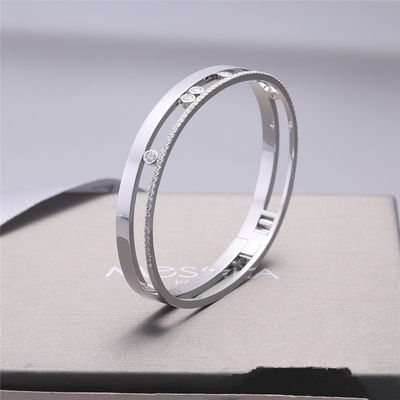 Jakość Bransoletka Luxury Jewelry Move Romane Bransoletka z białego złota z diamentami Luksusowa biżuteria dla kobiet fabryka