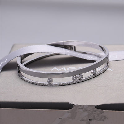 Jakość Bransoletka Luxury Jewelry Move Romane Bransoletka z białego złota z diamentami Luksusowa biżuteria dla kobiet fabryka