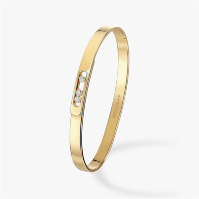 Jakość Bransoletka z 18-karatowego żółtego złota Luxury Jewelry Move Noa Diamond Bangle dla kobiet fabryka